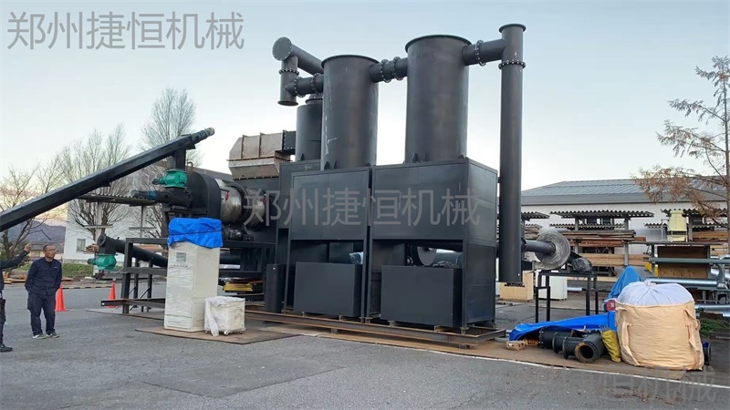 污泥烘干炭化現(xiàn)場(chǎng)